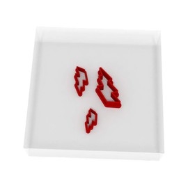 Custom Cutters Lightning Bolt Shape Cutters | Mini/Tiny Plastic Cutter for Baking, Fondant, Clay, Pastry, Icing, Jewellery (1.5/2/3CM)