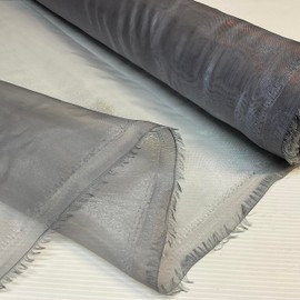 Space Grey 1 Meter Pack Plain Sheer Lightweight Organza Voile Drape Curtain, Wedding, Chair Sash Fabric 150cm Wide