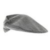 Dolce & Gabbana Light Grey Fine Plaid Flat Cap-58 for