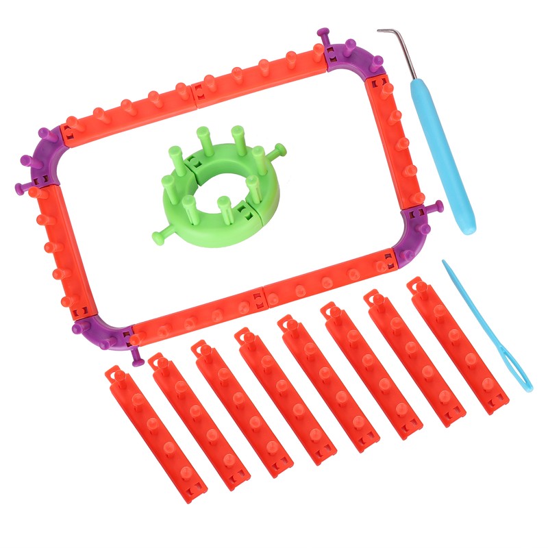 Knitting Loom Set Plastic Flexible Multifunctional Yarn Weaving Tool Accessories