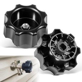 Camoo 630-7965 Wheel Shaped Outdoor Faucet Handle Kit with Upgrade Screw Repair Kit for Prier Mansfield 500 400 300 Series Wall Hydrants (2-Pack Kit)