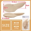 PhoenixSole Heel Insole, Flatfoot Correction, Prevents Shoe Slipping, Memory Foam