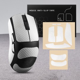 IMMOENUC Mouse Grip Tape, Suitable for Viper V3 Pro Mouse, Anti-Slip Tape, PVC Material Seal, Sweat Absorption, Anti-slip Skin (White)
