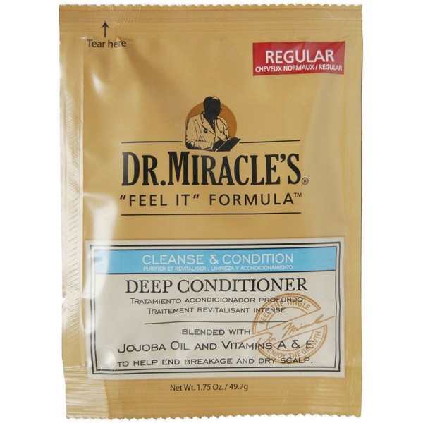 Dr. Miracle's Feel It Formula Deep Conditioning Treatment, 1.75 oz (Pack of 4)