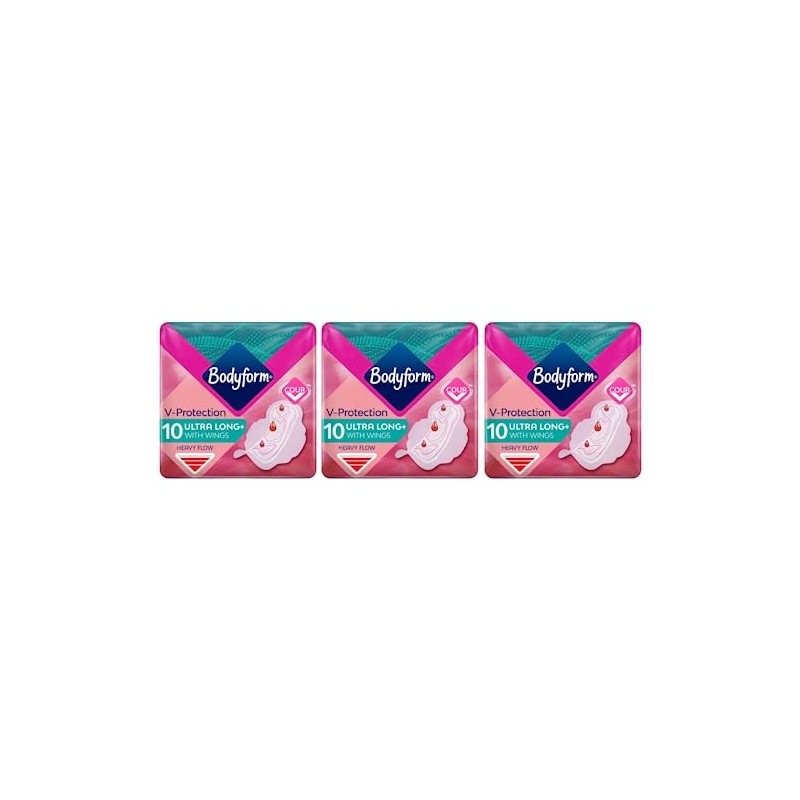 Bodyform Ultra Fit Super Winged Sanitary Towels 10 Pads -
