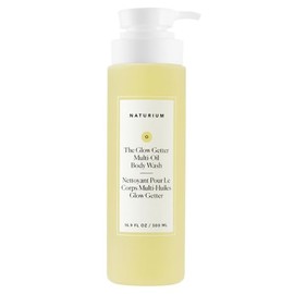 NATURIUM The Glow Getter Multi-Oil Body Wash – Gel Corporal Hidratante con Escualano y Aceites Botánicos – 500 ml