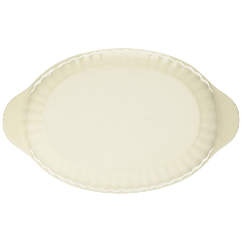 Banko Ware 12476 Oven-safe, Color Line, Oval Au Gratin Plate,