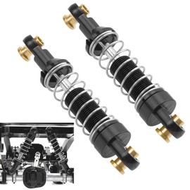 Vgoohobby Metal Rear Shock Absorber & Shocks Mount Brackets Compatible with MN MN82 LC79 1/12 RC Car Upgrade Parts (Black)