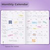 GoGirl Planner Agenda – Colorful Undated Monthly & Weekly Organizer