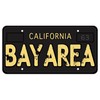 CafePress Bay Area Calfornia Old License Sticker Square Bumper Sticker
