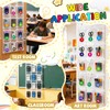 Headphone Storage Classroom Headphone Organizer 15 Pockets PVC Clear Organizer