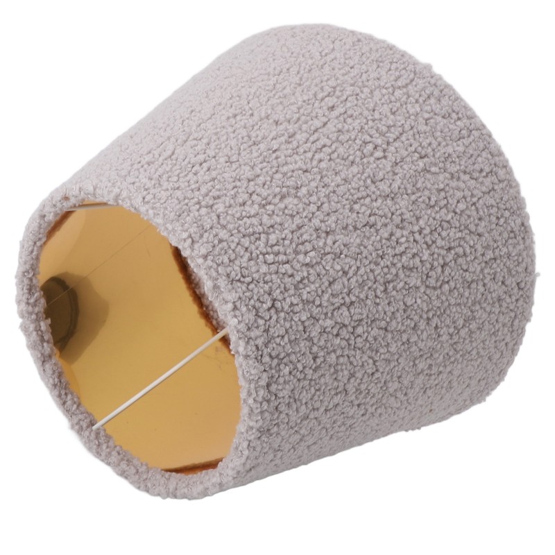 Table Lamp Shade Plush Cloth Tapered Simple Exquisite Lampshade for
