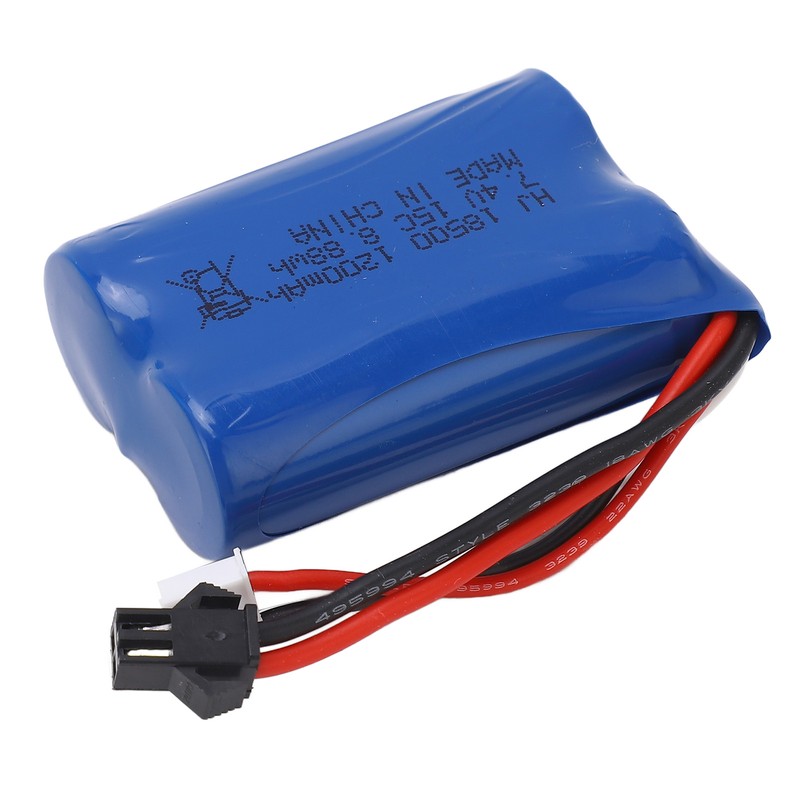7.4V 1200mAh RC LiPo Battery 8.88Wh Remote Control Car Lithium