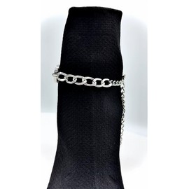 Alwasytyle4you Women Silver Metal Chain Western Boot Bracelet Shoe Heart Love Charm Fun Fashion