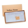 Solino Home Linen Easter Tablecloth - Sky Blue and White,