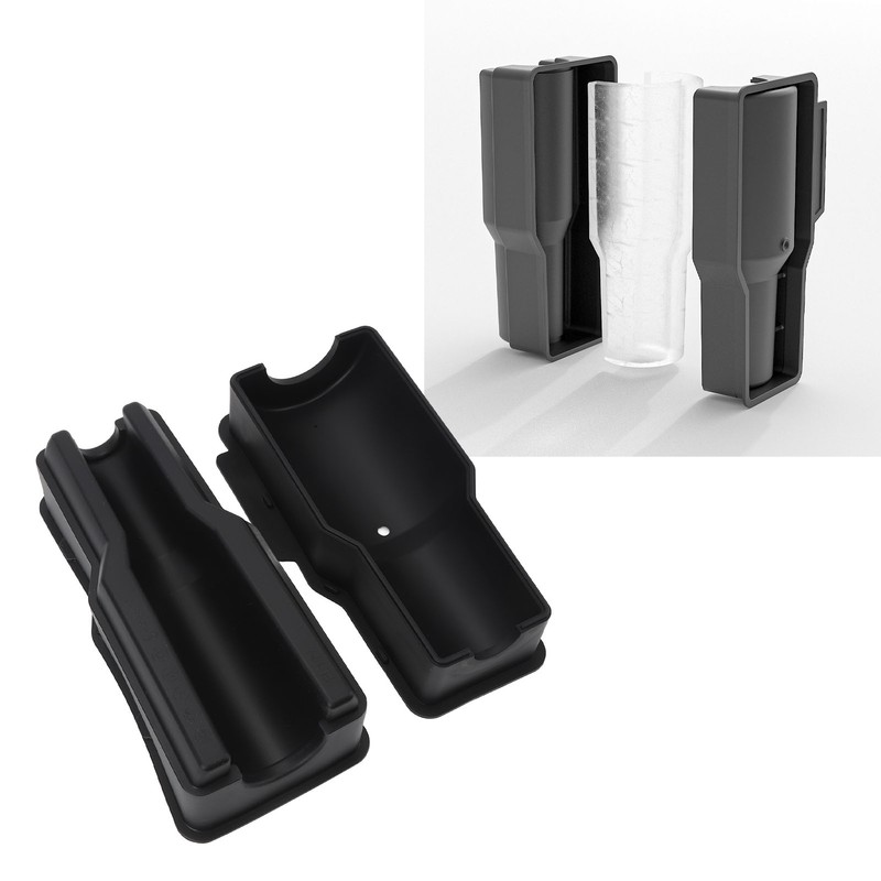 2pcs Cylinder Ice Cube Tray Professional Easy Release Large Capacity