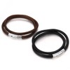 Mens & Womens Brown Leather Bracelet Medium (Wrist Size 6.07-6.86