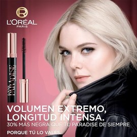L'Oréal Paris Mascara for Intense Blackness, Extra Volume and Spectacular Length, Suitable for Sensitive Eyes, Lash Paradise, Forever Noir (Black), 1 x 6.4 ml