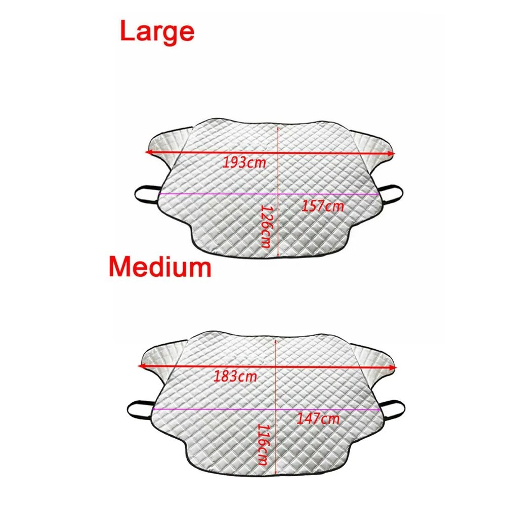 magnetic windshield snow cover
