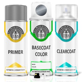 ERA Paints WA464C/G9K - Satin Steel Gray Metallic 3 for GMC Exact Match Automotive Touch Up Paint Spray - Premium Kit