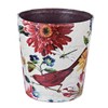 Scakbyer Leather Trash Can, Retro Decorative Waste Basket, 10L Capacity