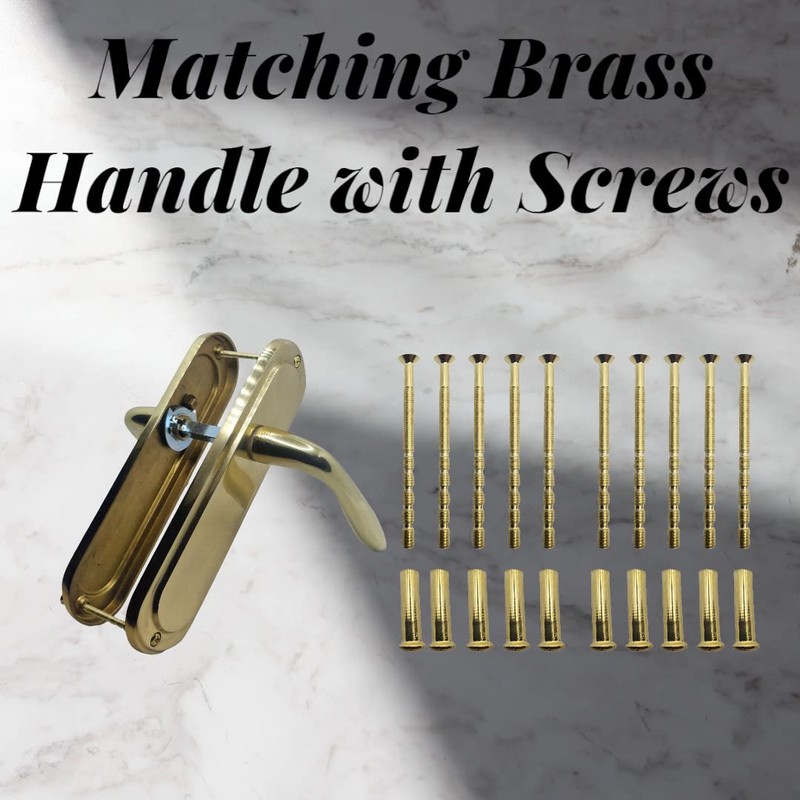Universal Hardware M4 Door Handle Screws Brass with Bolt Connecting
