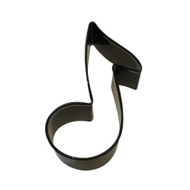 Anniversary House Music Note Poly-Resin Coated Cookie Cutter Black, Polyresin Steel, 8.9cm (3.5"), 000RM-1356/K