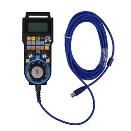 CNCTOPBAOS 6 Axis USB Wired Mach3 Handwheel MPG,Remote Hand Control E-Stop,CNC Router Electronic Manual Pulse Generator Controller for CNC Milling Lathe Engraving Machine LHB04B-6