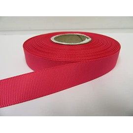 2 metres of 16mm Grosgrain Ribbed Ribbon Shocking Hot Bright Pink Double Sided 16 mm 1.6cm