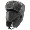 Men's Winter Trapper Hat, Ear Flaps, Detachable Face Mask, Warmth