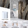 Uiiooazy Shower Curtain Black Gold Marble-Look Abstract Marbled Shower Curtain