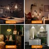 Decoaui E26 ST64 Vintage Edison Light Bulbs, Smoky Grey Coated