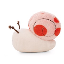 NICI Cuddly toy snail 12 cm with message have a slow day coral soft toy made of soft plush, cute plush toy for cuddling and playing, for children and adults, 61640