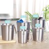 Newness Stainless Steel Measuring Jug with Handle – 3 Measuring
