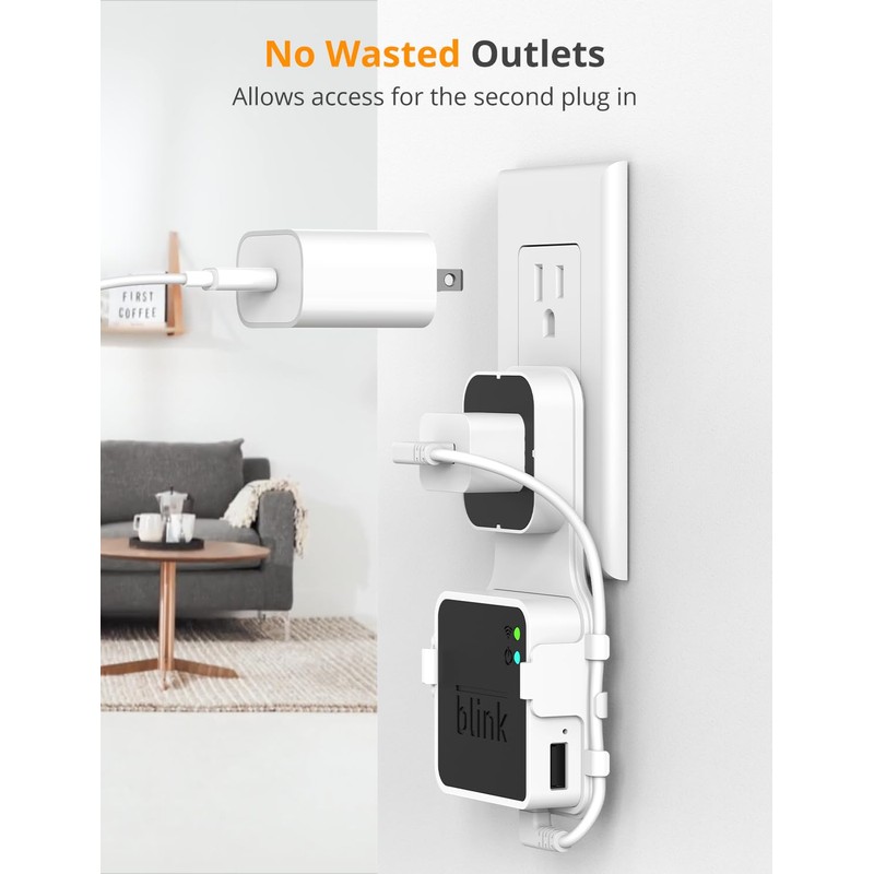 SUPMEGA Outlet Wall Mount for Blink Sync Module 2, Space