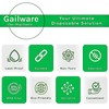 Gailware 50 Pack 16 oz Clear Plastic Cups with Strawless