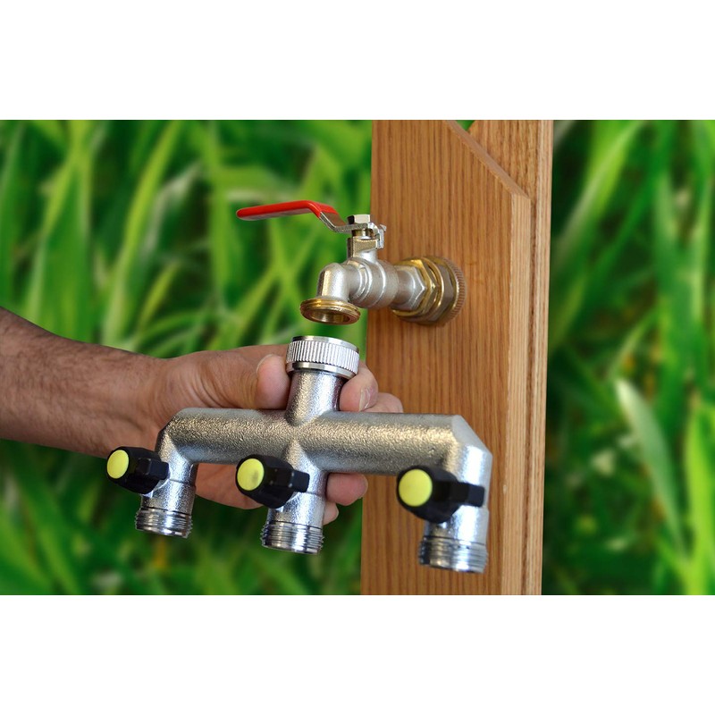 S&M s & m 550256 Triple 3 Way Valve 3/4 "x 3/4"
