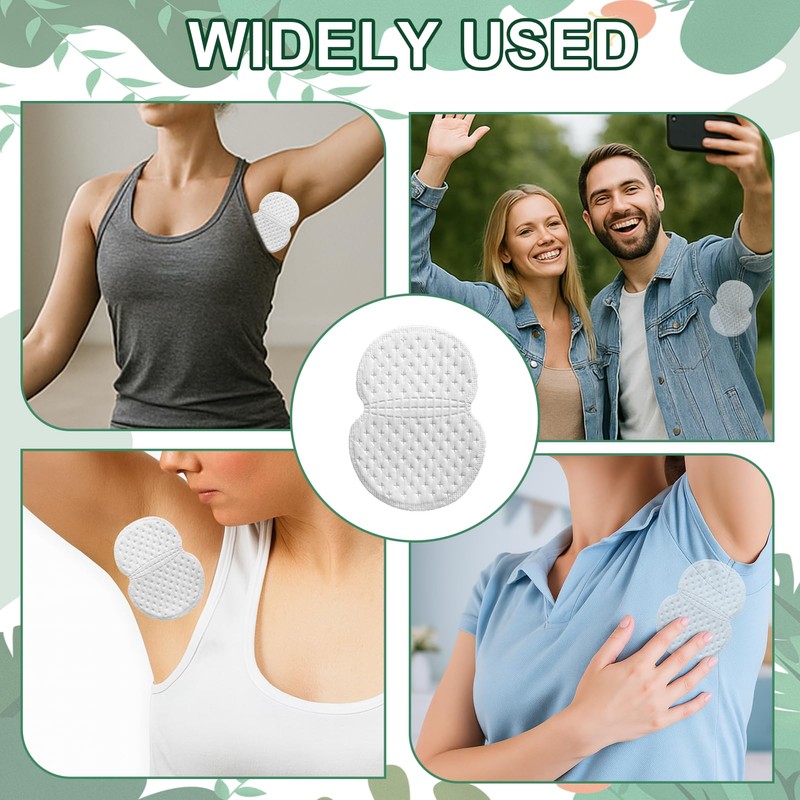 Menibeuty 80 Stück Selbstklebend Achselpads Damen und Herren, Schweißpads Für