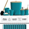 Clara Clark Bathroom Accessories Set - Teal Bathroom Set, 20PC