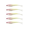 Pack of 5 No Action Shads Rubber Fish 13 cm