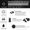 PATIKIL #6-32 x 5/16 Inch Flat Head Socket Cap Screws,