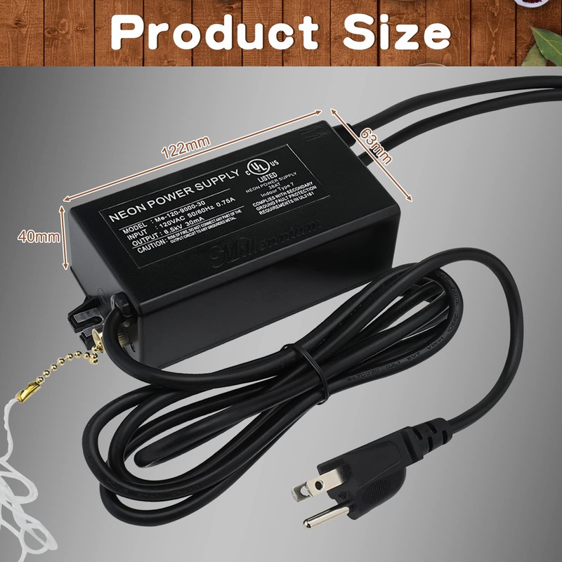 YaeCCC 6.5KV 30mA Neon Light Sign Power Supply Electronic Transformer