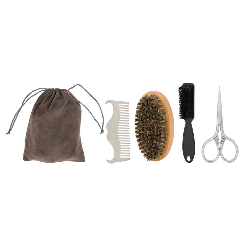 Beard Care Kit Retro Durable Portable Lightweight Beard Trimming Kit