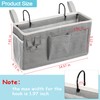 Loghot Bedside Caddy/Bedside Storage Bag Hanging Organizer for Bunk and