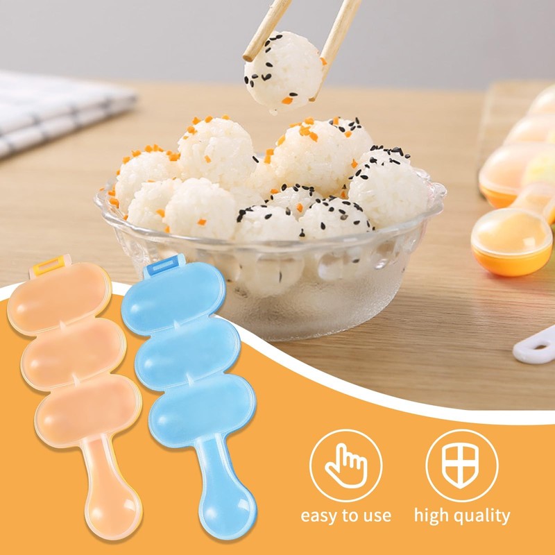 Rice Ball Mold, 2 PCS Mold Scoop Non-Stick DIY Shaper