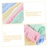 Beavorty 10pcs Multi Square Towels Soft Absorbent Washcloths for Face