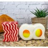 Ebros Gift American Breakfast Bacon And Sunny Side Up Eggs