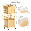 Amazer Bamboo Makeup Organizer with 3 Drawers, Floor Skin Care