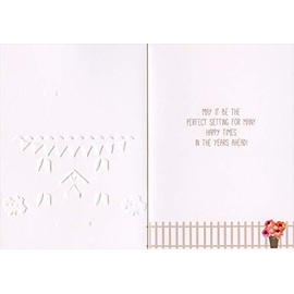 Pictura New Home with Banners Sara Miller New Home Congratulations Card