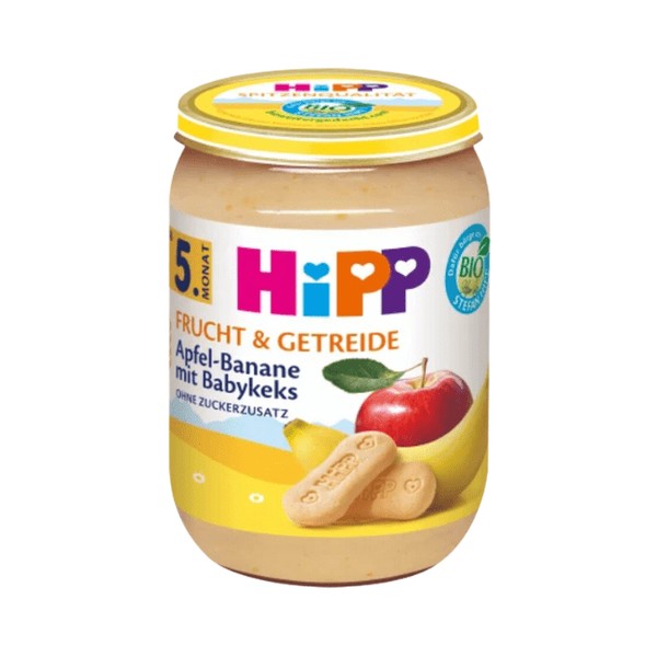 Hipp Frucht & Getreide Apfel-Banane mit Babykeks ab dem 5.Monat 190 g